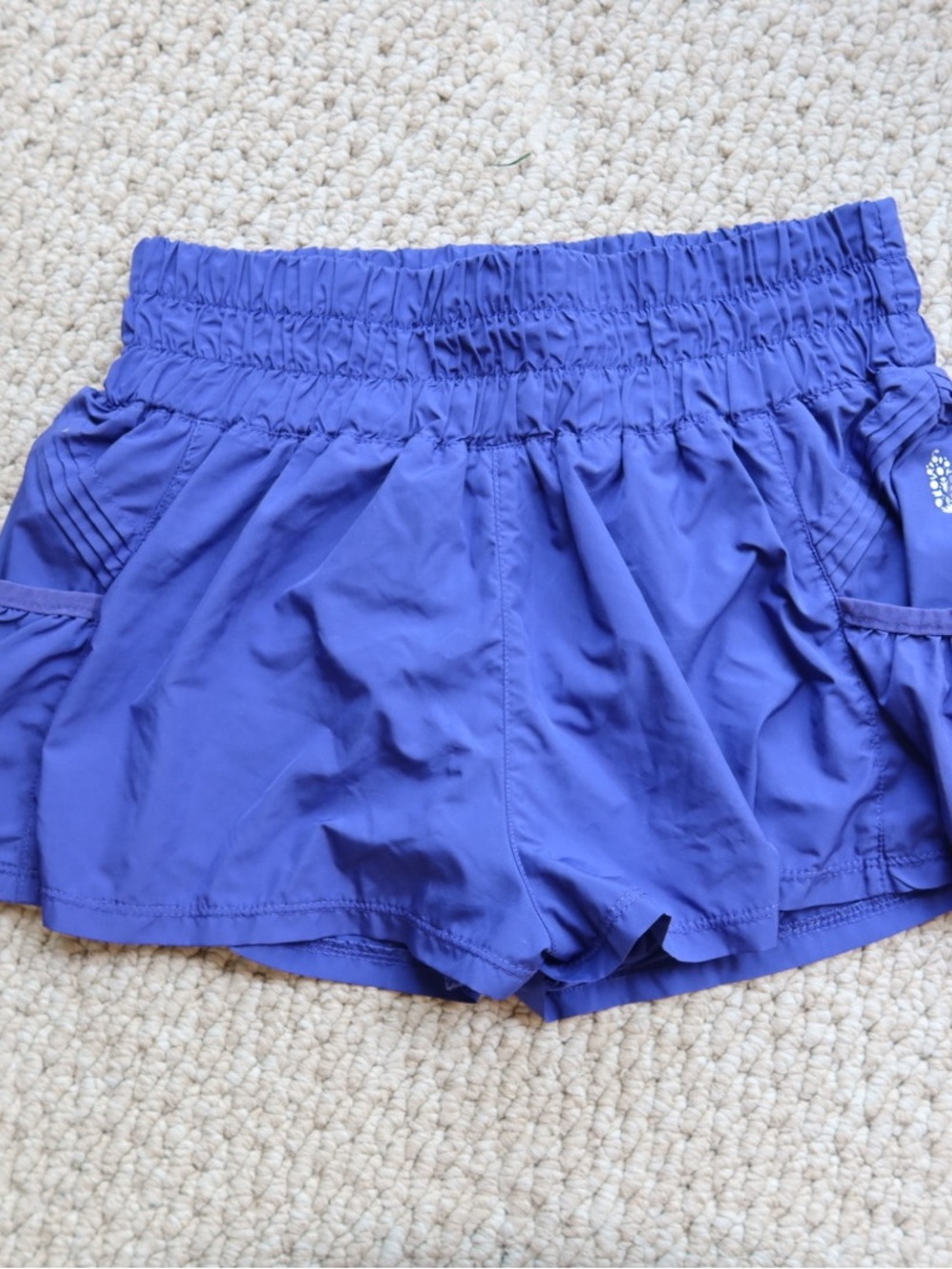 Free People Women’s Purple Athletic Shorts - Lightweight Running Shorts